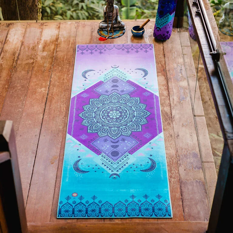 Tapete de Yoga Mat Aveludado Fases da Lua