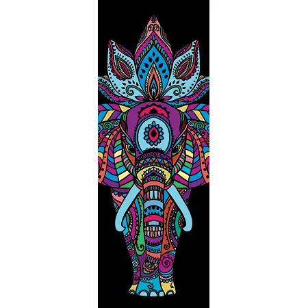 Tapete de Yoga Mat Aveludado Ganesha