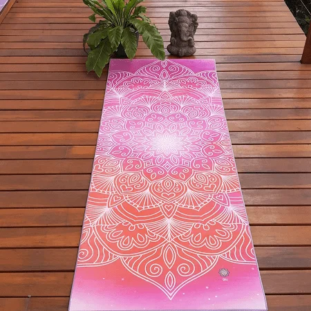 Tapete de Yoga Mat Aveludado Mandala Love