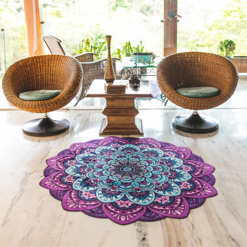 Tapete Mandala Lótus Chakra Ajña e Sahasrara