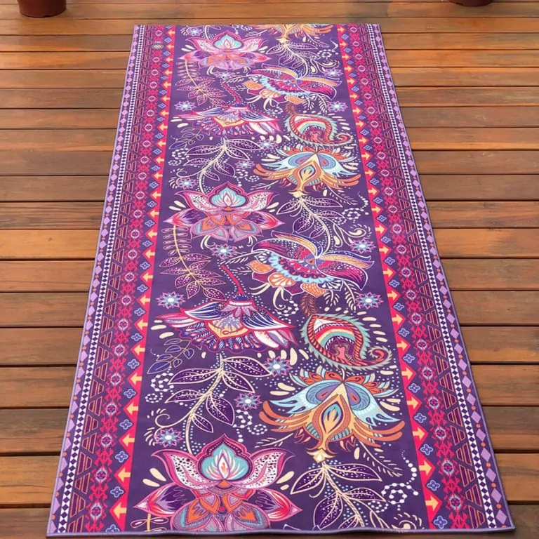 Tapete de Yoga Mat Aveludado Boho Chic