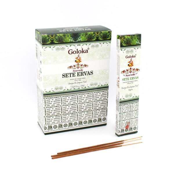 Incenso Massala Indiano Ayurvedic Sete Ervas Goloka - Image 2