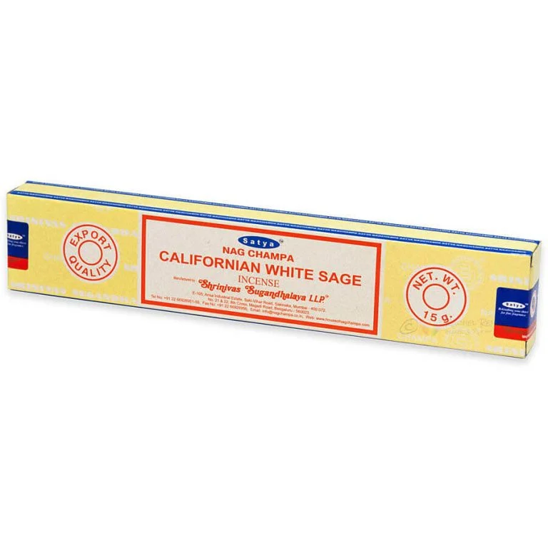 Incenso Nag Champa Californian White Sage Satya