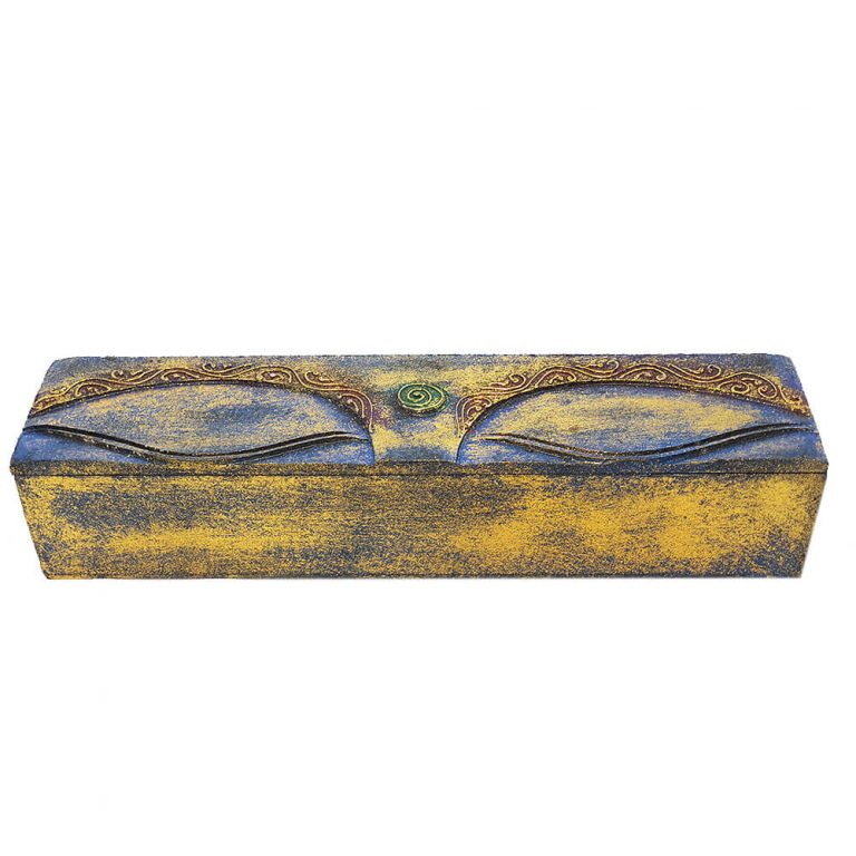 Caixa Olho de Buda de Madeira