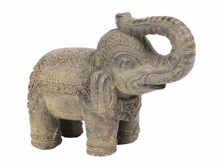 Estátua Elefante Bali Cimento 35cm