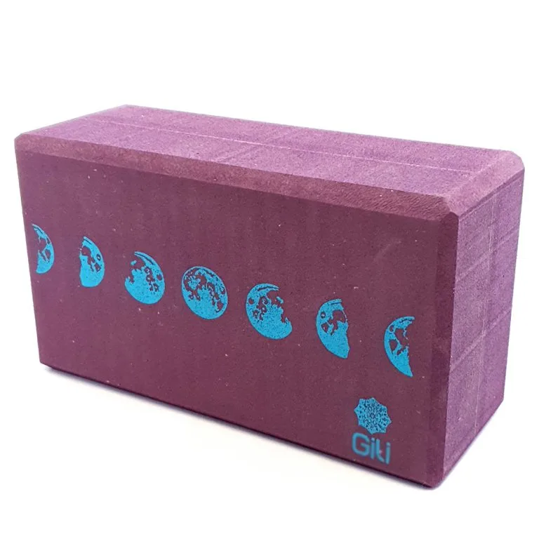 Bloco para Yoga Fases da Lua Roxo