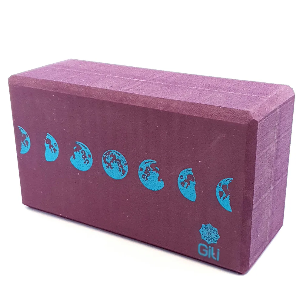 Bloco para Yoga Fases da Lua Roxo