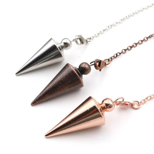 Pêndulo Metal Pião Radiestesia e Reiki
