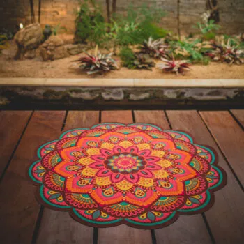 Tapete Mandala Floral Colorido