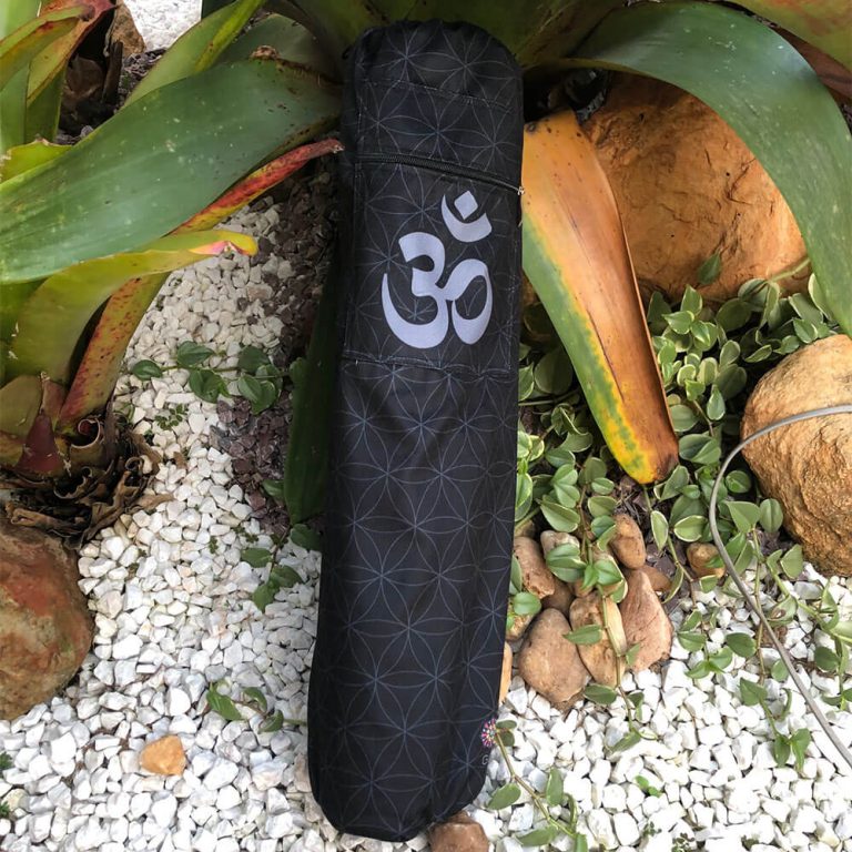Porta Mat Yoga Om Black