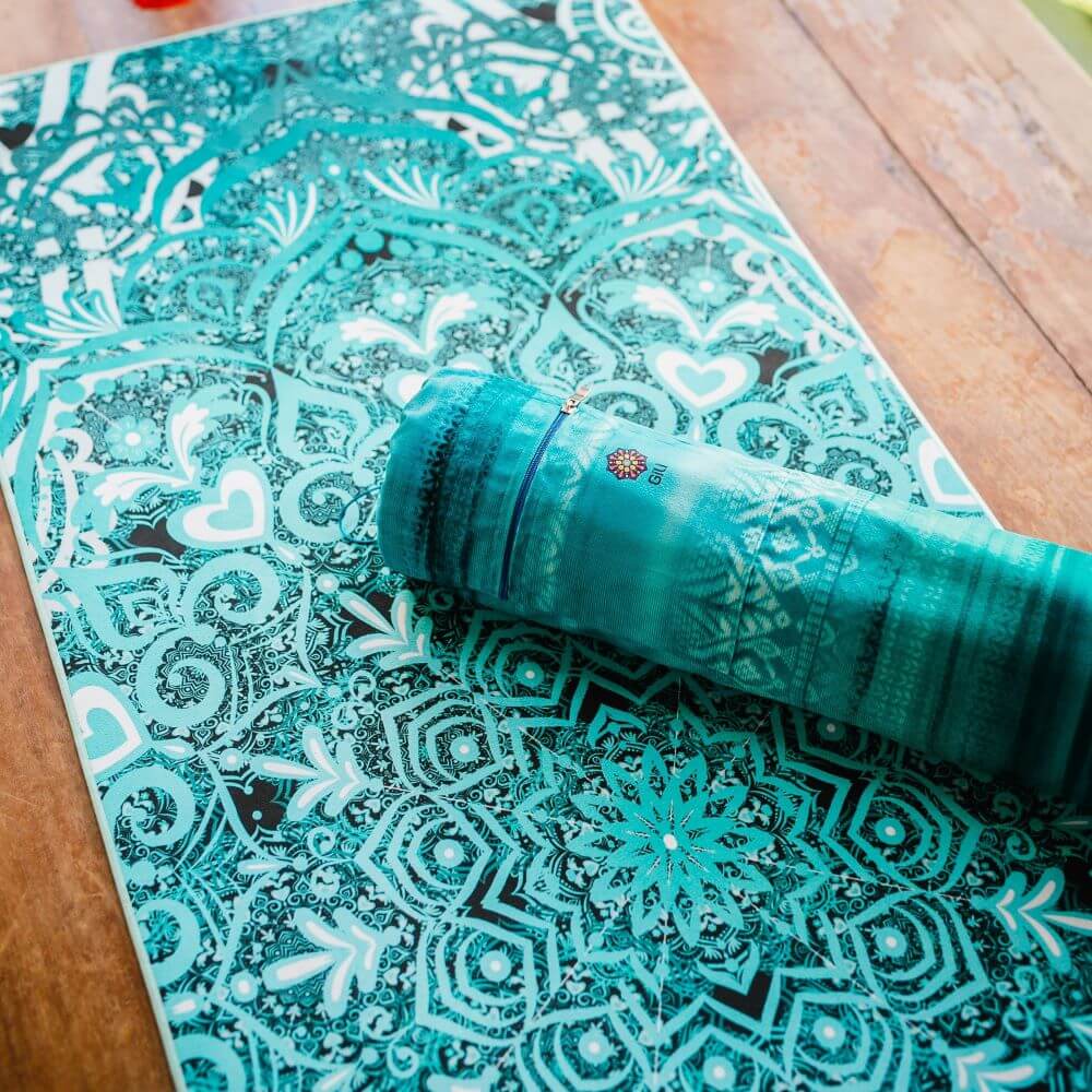 Tapete de Yoga Mat Aveludado Mandala Verde - Medita Shop