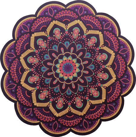 Tapete Mandala Floral Roxo