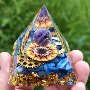 Orgonite Pirâmide Conexão Eu Superior e Proteção Espiritual