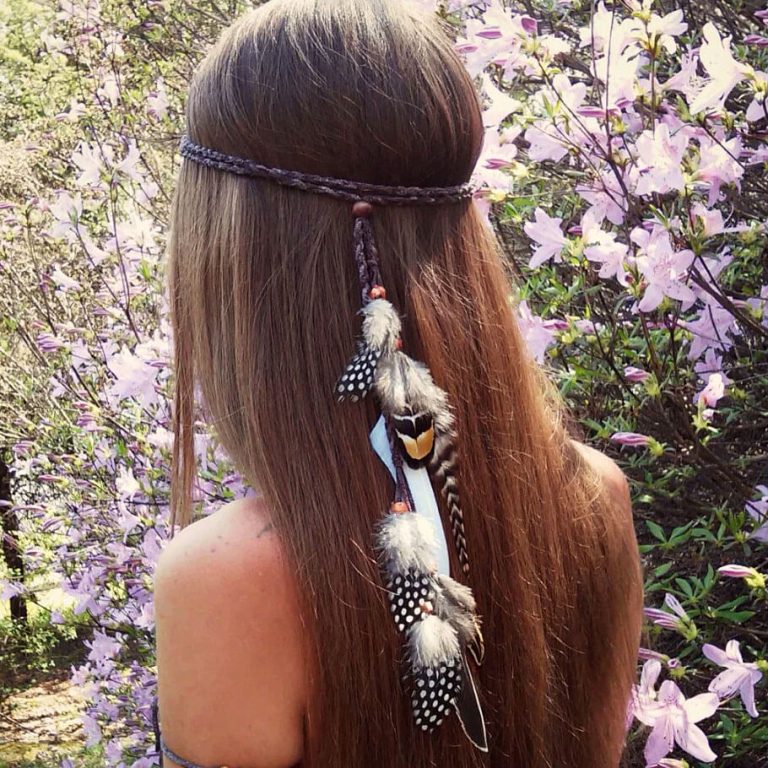 Headband Tiara Boho Penas