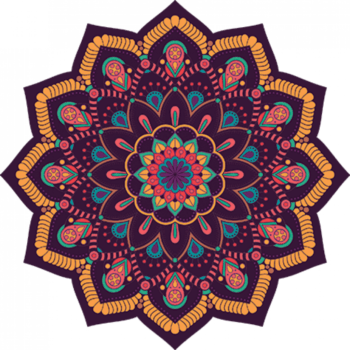 Mandalinha Decorativa Roxa