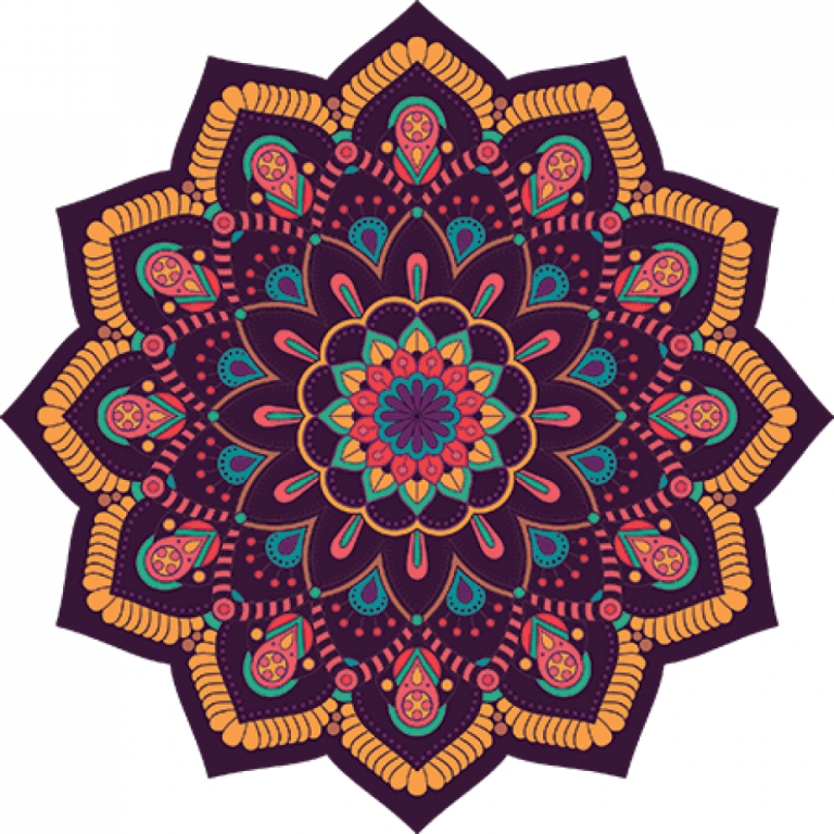 Mandalinha Decorativa Roxa