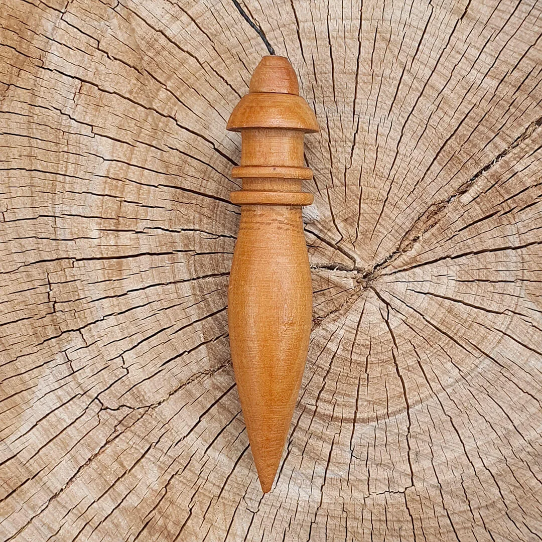 Pêndulo Frade Madeira Chumbo Radiestesia 78mm