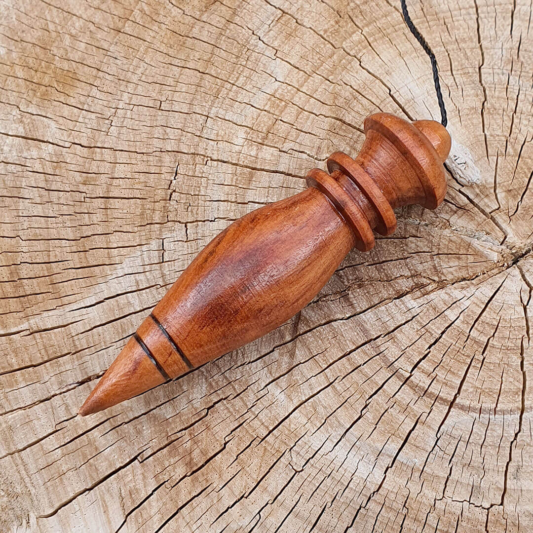 Pêndulo Madeira Lastro de Chumbo Radiestesia