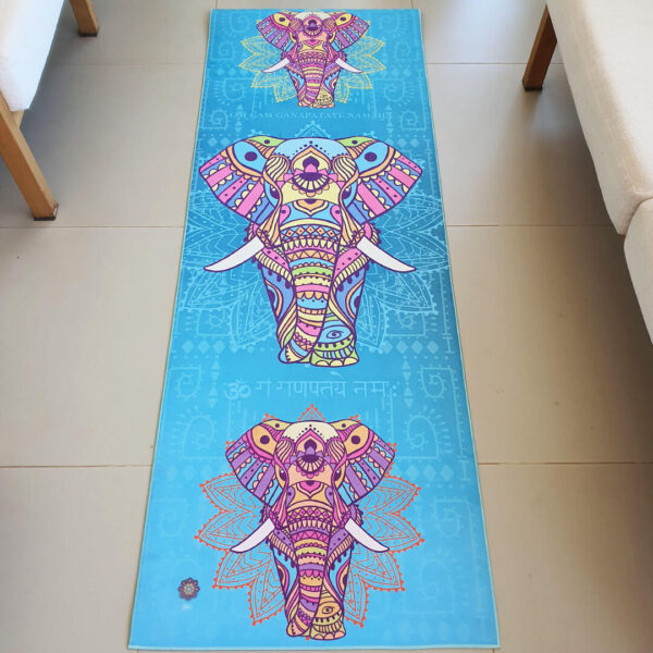 Tapete de Yoga Mat Aveludado Trio Ganesha - Image 3