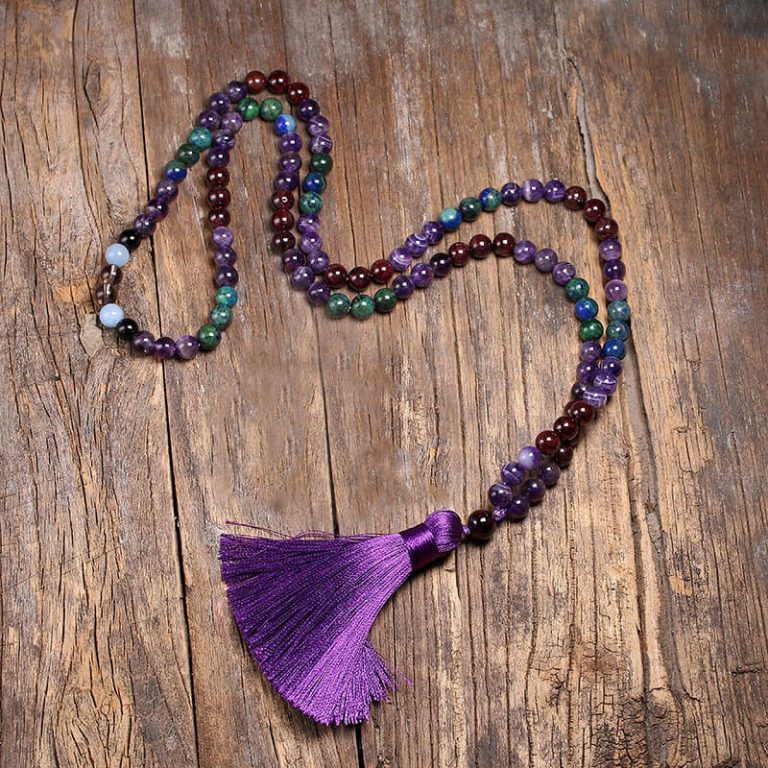 Japamala Pedras Naturais 108 Contas