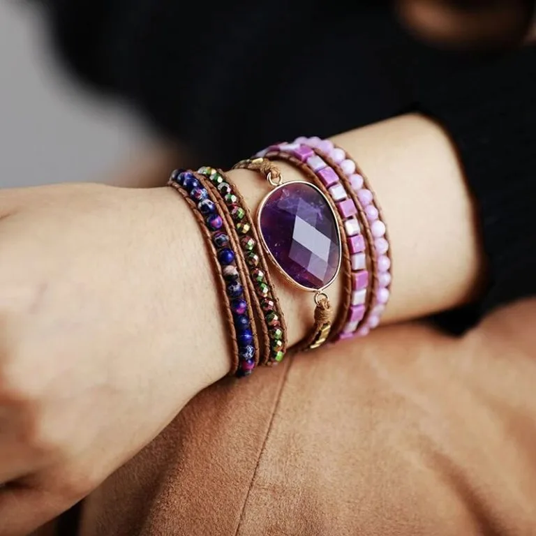 Pulseira Ametista Despertar Espiritual e Intuição