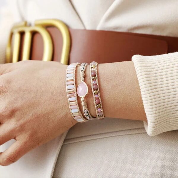 Pulseira Quartzo Rosa - Juventude e Amor - Image 2