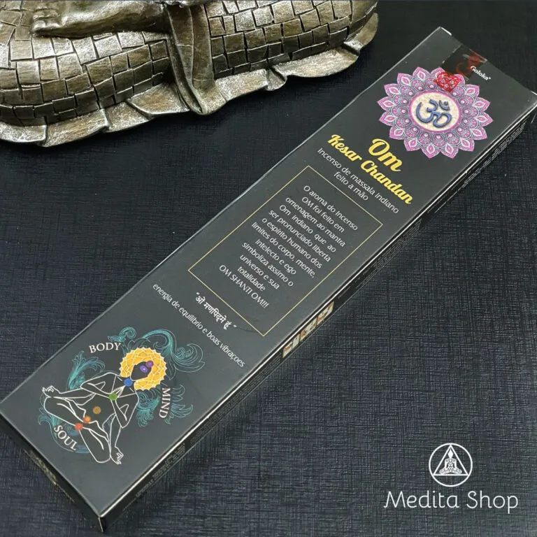 Incenso Goloka Om Kesar Chandan - Equilíbrio e Boas Vibrações.