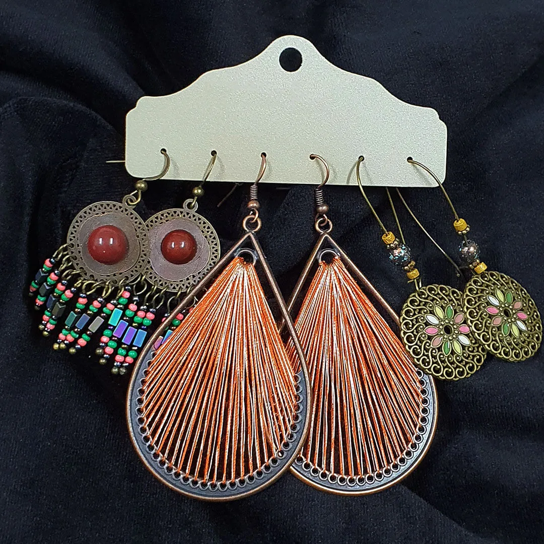 3 Pares de Brincos Vintage