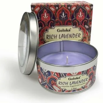 Vela Aromática Indiana Goloka Lavanda