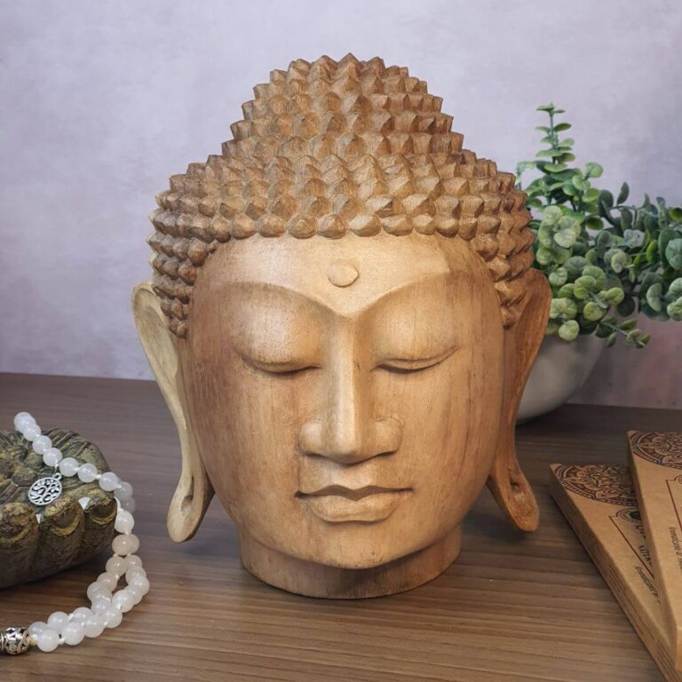 Cabeça de Buda - Madeira