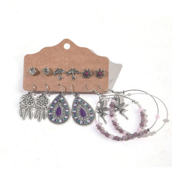 Conjunto 6 Pares de Brincos