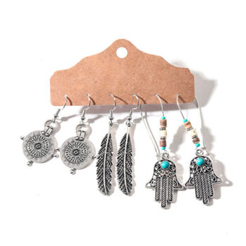 Conjunto 3 Pares de Brincos