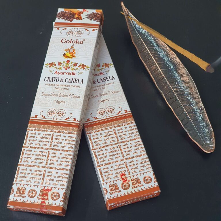 Incenso Goloka Cravo e Canela - Energia da Fortuna