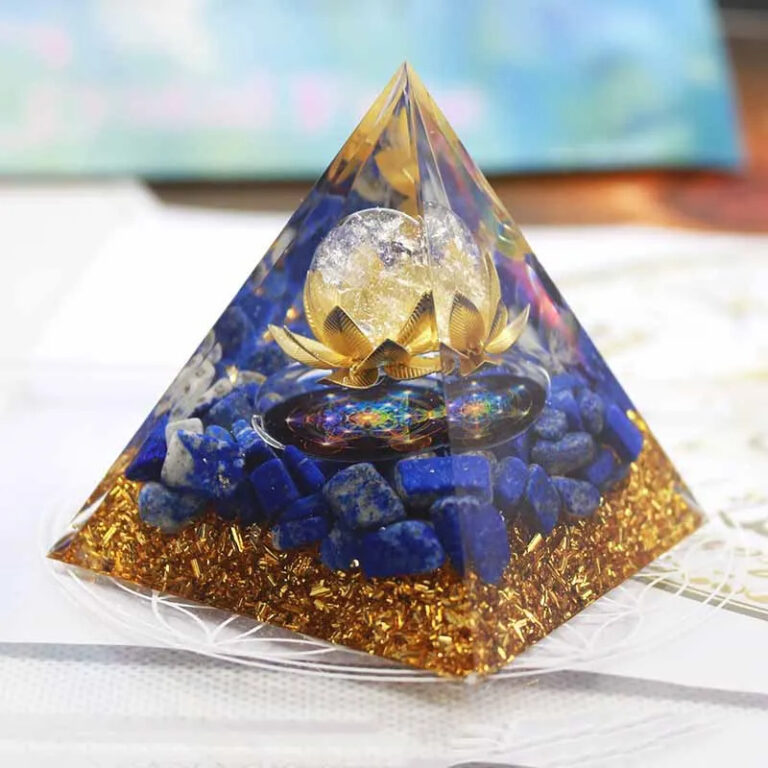 Orgonite Energia da Sabedoria - Cristal e Lápis Lazuli