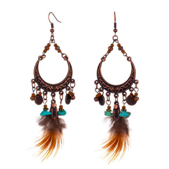 Brinco Vintage Boho Meia Lua - Harmonia Espiritual