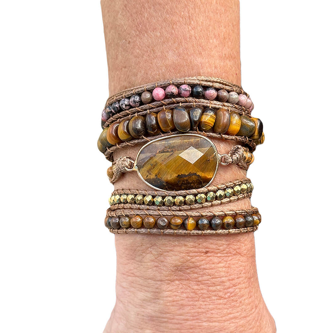Pulseira Olho de Tigre Gaya - Proteção e Confiança