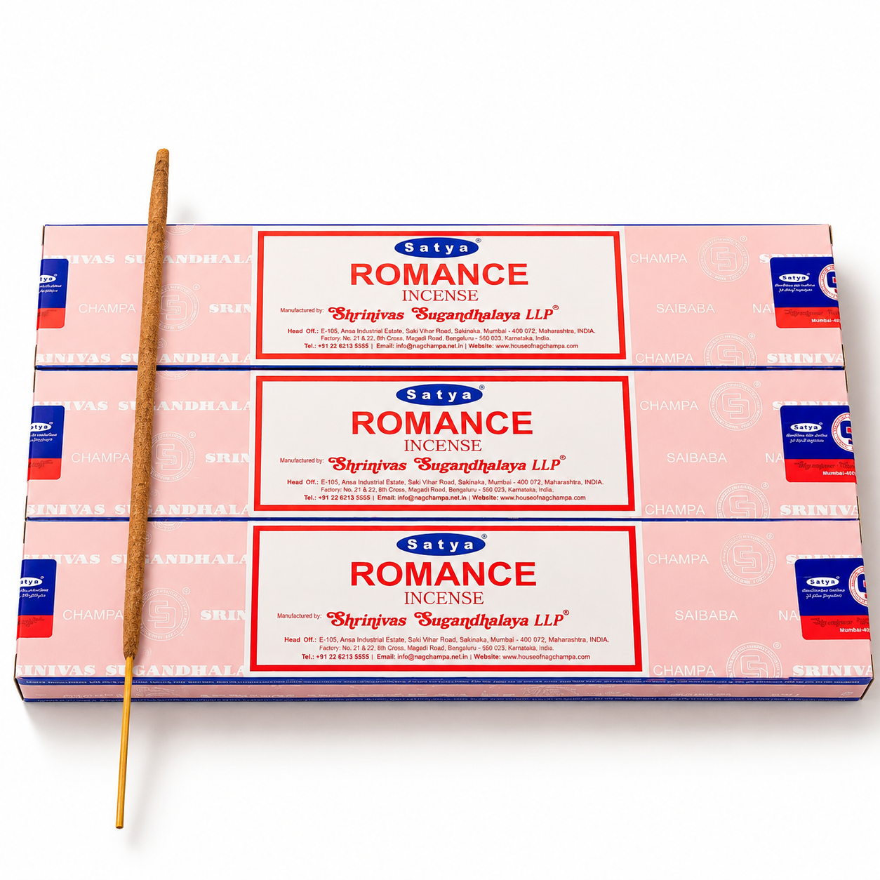 Caixa de Incenso Satya Romance