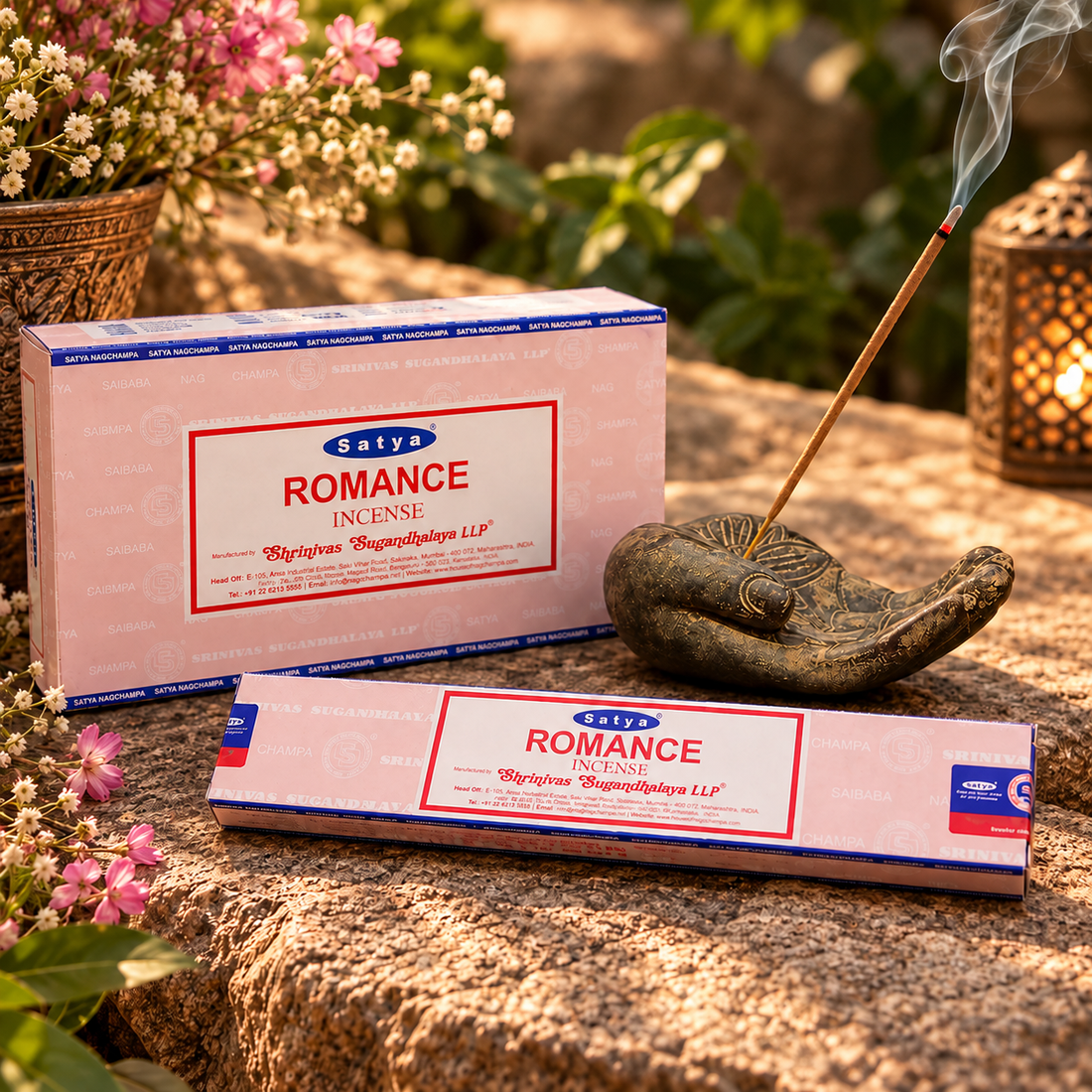Incenso Satya Romance Massala Indiano – Amor, Harmonia e Conexão Espiritual – 15g